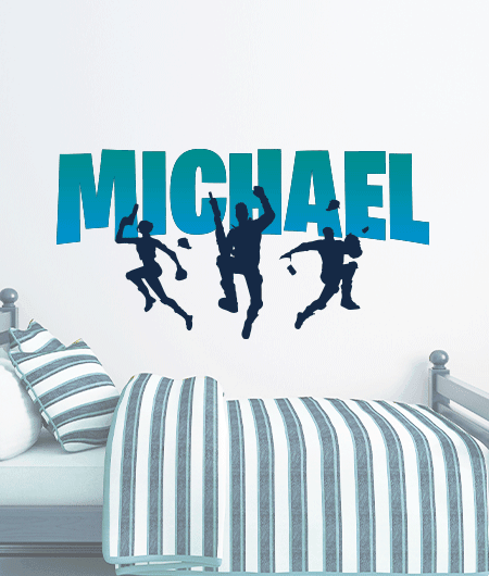 Personalized_gamer_squad_wall_decal_M - Sticker Swag