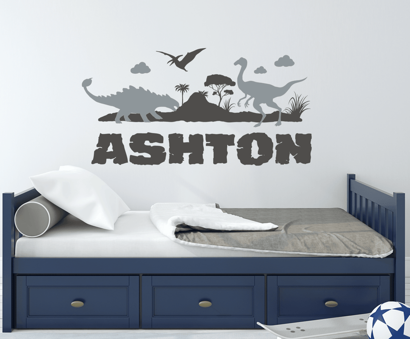 Adventurous Dinos Wall Decal - Sticker Swag