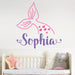 Personalized Cute Mermaid Name Wall Decal - Sticker Swag