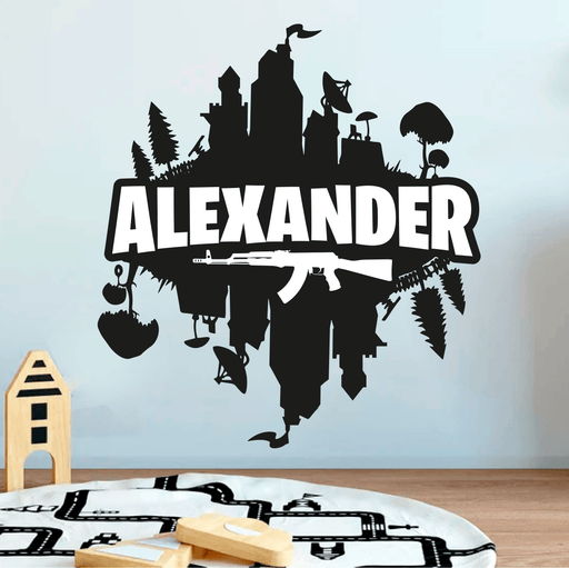 Gamer Village Reflection Wall Decal - Sticker Swag